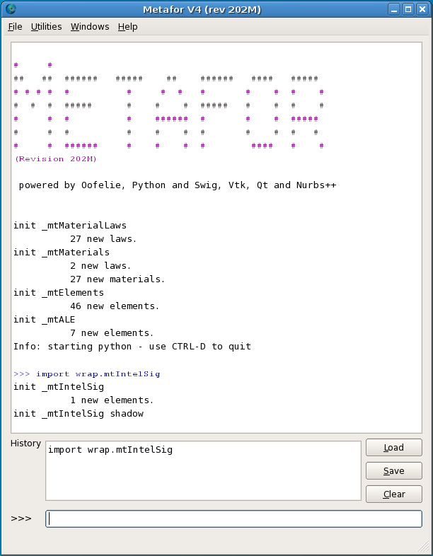 Chargement d'éléments au runtime (grâce à ce brave python) Chargement d'éléments au runtime (grâce à ce brave python)