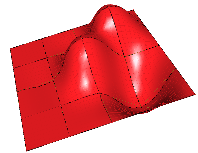 Splines 3D pour le lissage surfacique ALE Splines 3D pour le lissage surfacique ALE