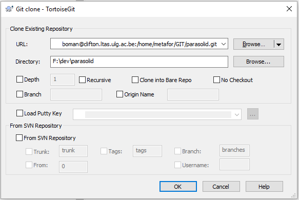 git clone